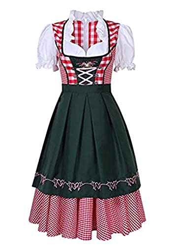 thematys Dirndl Oktoberfest Vestido Tradicional - Conjunto de Trajes para Damas Carnaval y Oktoberfest - 4 tamaños Diferentes (XL, Style 3)