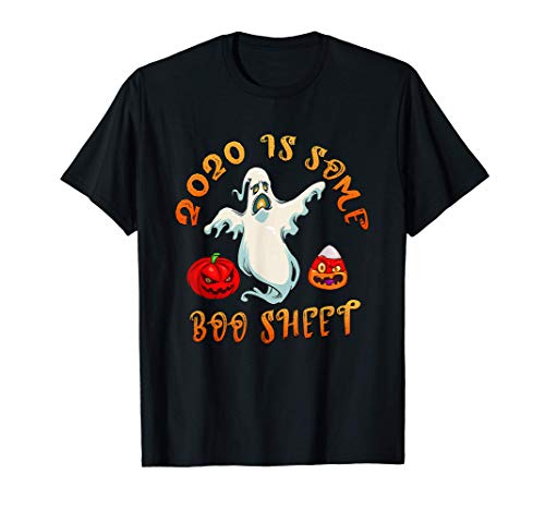 This Is Boo Sheet 2020 Funny Halloween Ghost Costume Men Kid Camiseta