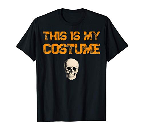 This is My Costume with Skull head basic Halloween Camiseta