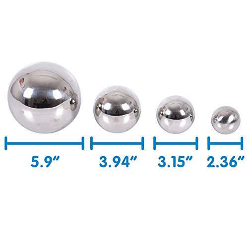 TickiT 72201 Pelotas sensoriales plateadas de efecto espejo (4 unidades)