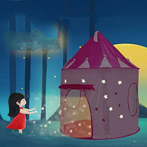 Tienda campaña Infantil Crawling Tunnel Game Tunnel,Casitas Infantiles Tela Children's Play Tent Girl, campaña Nursery Tunnel Playhouse con mosquitero para Dentro y al Aire Libre Rosa