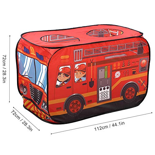 Tienda para niños Camión de Helados Autobús de policía Camión de Lucha contra Incendios Plegable Casa de Juegos para niños pequeños, niños y niñas(Fire Fighting Truck)