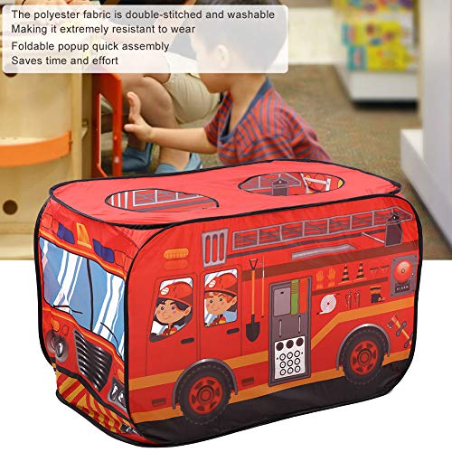 Tienda para niños Camión de Helados Autobús de policía Camión de Lucha contra Incendios Plegable Casa de Juegos para niños pequeños, niños y niñas(Fire Fighting Truck)