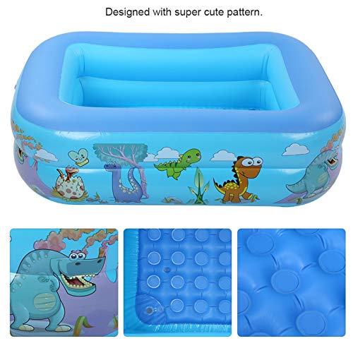 Tiffasha Piscina Inflable - 120 x 90 x 36 cm/47,2 x 35,4 x 14,2 Pulgadas Piscina Grande para niños, Adultos, bebés, niños, jardín, Patio Trasero, Fiesta de Agua, Patio Trasero, Verano para Mayores