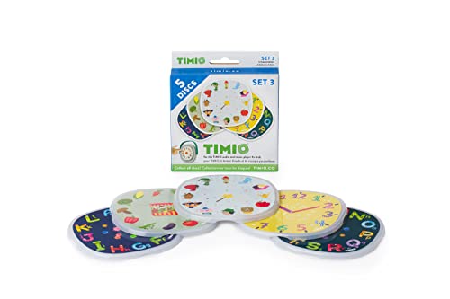 TIMIO TIMIO-TMD-03 Juego de 5 Discos, Reproductor de música Interactivo para niños (TMD-03)