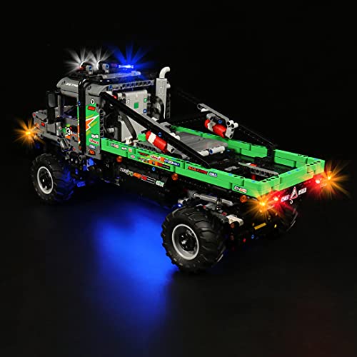 TIOL Juego de luces LED para camión Lego Technic 4x4 Mercedes-Benz Zetros Offroad, exclusivo juego de luces LED compatible con modelo Lego 42129, sin set Lego