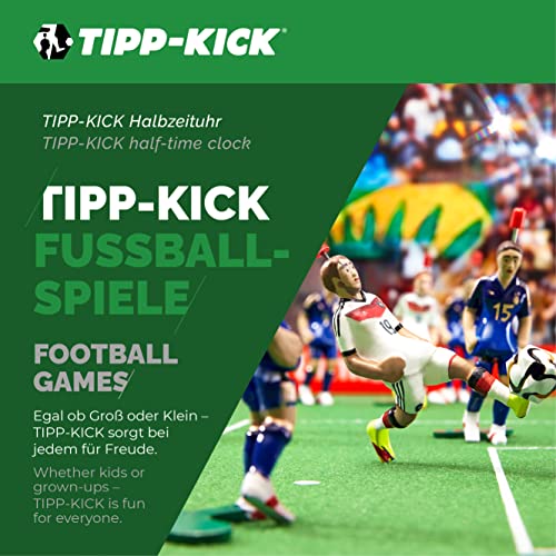 TIPP-KICK Reloj de Medio Tiempo con Pantalla de GOL y función de Sonido I Tu Propio Marcador para los puntajes Actuales y Tiempos de Juego I Accesorios Originales para Todos Nuestros Juegos I Gris