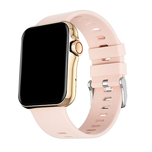 TISHITA D06 Moda Deportes Mujeres Hombres Reloj Inteligente Impermeable Llamada Bluetooth - Rosa