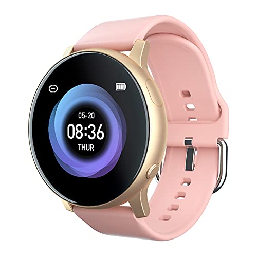 TISHITA Reloj Inteligente de Seguimiento de Fitness Pulsera Inteligente podómetro Monitor de Reloj Inteligente Digital Impermeable para niños Mujeres - Rosa