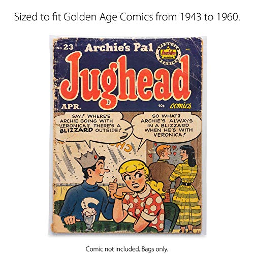 TitanShield Golden Age bolsas de cómic reutilizables (150 unidades)