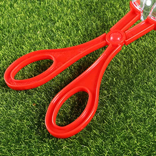 Toddmomy 6 Unidades de Plástico Rojo Pinza de Captura de Insectos Tijeras Juguetes Atrapadores de Insectos de Patio Trasero Explorador Herramienta de Desarrollo de Habilidades Abrazadera