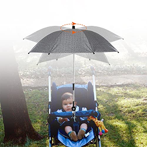 Toddmomy Cochecito de Bebé Sombrilla Parasol Cubierta de Dosel de Lluvia para Cochecito de Bebé Silla de Ruedas Silla de Paseo Protección