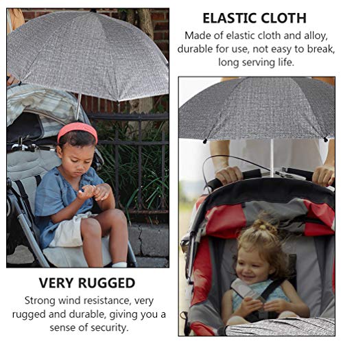 Toddmomy Cochecito de Bebé Sombrilla Parasol Cubierta de Dosel de Lluvia para Cochecito de Bebé Silla de Ruedas Silla de Paseo Protección