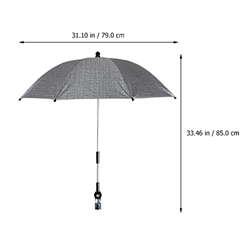 Toddmomy Cochecito de Bebé Sombrilla Parasol Cubierta de Dosel de Lluvia para Cochecito de Bebé Silla de Ruedas Silla de Paseo Protección