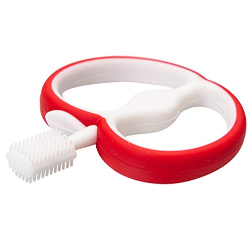 Tomaibaby Cepillo de Dientes de Silicona para Bebés Cepillo de Dientes de Entrenamiento para Bebés Juguete para Bebés