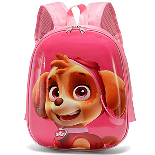 Tomicy Paw Dog Patrol Mochilas Infantiles Guarderia Mochilas Patrulla Canina Skye Bolsas Escolares De Dibujos Animados para Niñas De 3 A 6 Años Rosado