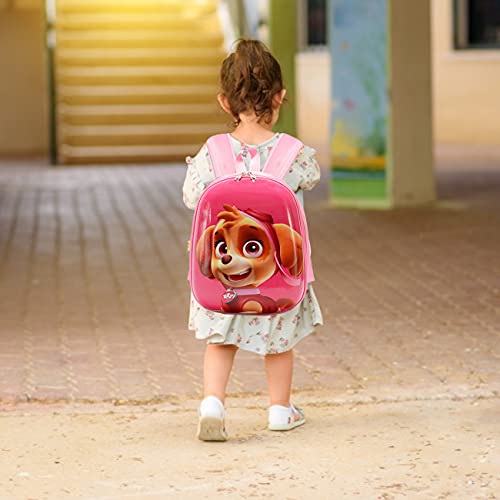 Tomicy Paw Dog Patrol Mochilas Infantiles Guarderia Mochilas Patrulla Canina Skye Bolsas Escolares De Dibujos Animados para Niñas De 3 A 6 Años Rosado