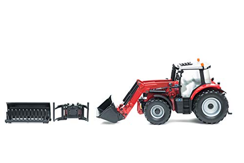 TOMY Britains - Bri43082 - Vehículo Miniatura - Modelo para la Escala - Massey Ferguson 6616 Tractor con Cargador - Escala 1/32