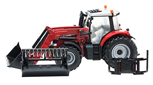 TOMY Britains - Bri43082 - Vehículo Miniatura - Modelo para la Escala - Massey Ferguson 6616 Tractor con Cargador - Escala 1/32