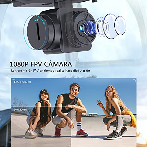 Tomzon D28 1080P Drone con Cámara HD para Principiante, Dron Vuelo de 24 Minutos, G-Sensor Trayectoria de Vuelo 3D Flips Modo sin Cabeza Estabilización de Altitud Mini Drone para Niños y Adultos