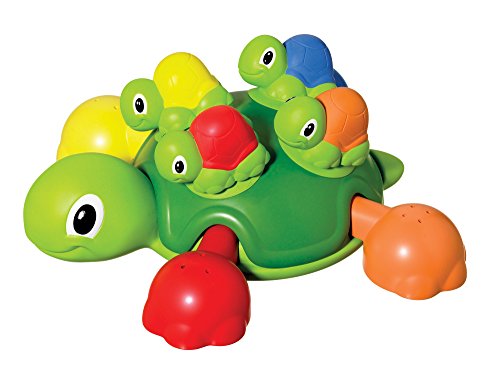 Toomies de Bizak, Tortuga Multiactividades Baño, Juguete de Baño, Tortuguitas Echan Chorro de Agua, Incluye 1 Mamá Tortuga y 4 Tortugas Bebé