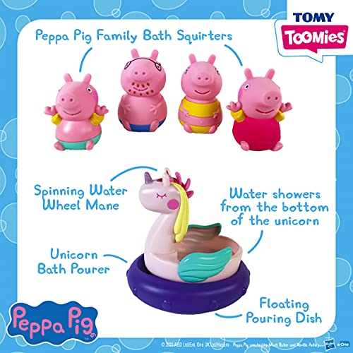 Toomies- Peppa Pig Juguetes de baño, Multicolor (Tomy E73319)