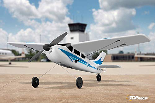 Top Race RC Plane Avión de Control Remoto de 3 Canales, Juguete de Regalo para Adultos y niños, actualizado con Protector de hélice (TR-C285G)