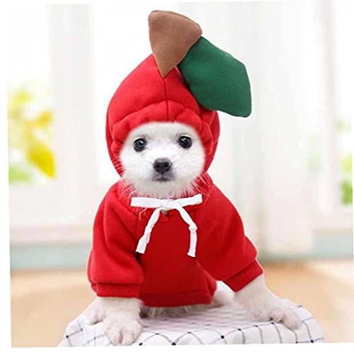 TOSSPER Sudadera con Capucha Sudadera con Capucha De Perrito del Perro De 1pc Calientes Lindos De La Fruta Animales De Vestuario De Invierno Polar para Pequeñas Y Medianas Perros Y Gatos