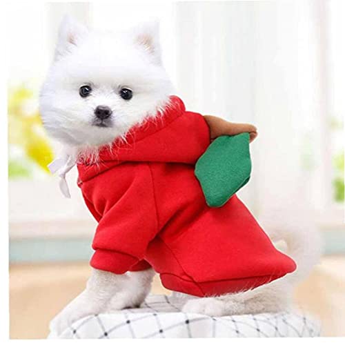 TOSSPER Sudadera con Capucha Sudadera con Capucha De Perrito del Perro De 1pc Calientes Lindos De La Fruta Animales De Vestuario De Invierno Polar para Pequeñas Y Medianas Perros Y Gatos