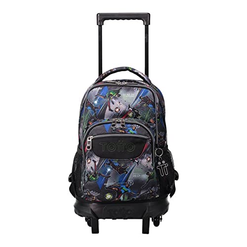 TOTTO Morral Rue Bomper Renglones Mochila con Ruedas, Adultos Unisex, Azul (Azul), Talla Única