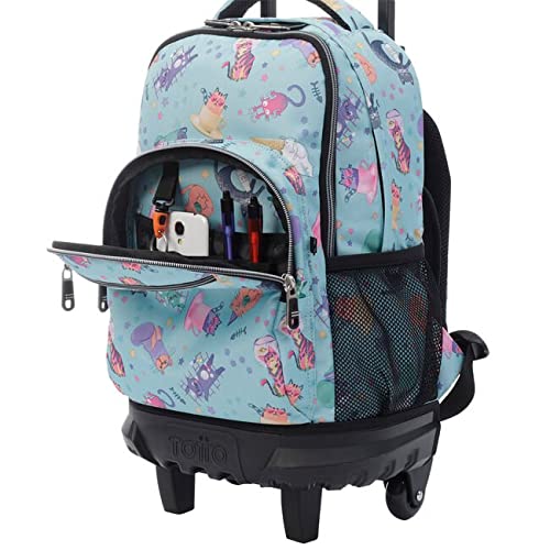 TOTTO Morral Rue Bomper Resma Mochila con Ruedas, Adultos Unisex, Azul (Azul), Talla Única