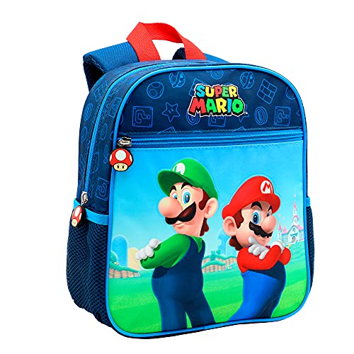 Toy Bags- Super Mario y Luichi Juguetes, Color Azul y Rojo, Grande (Toys Bags T328-830)