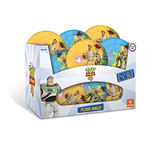 Toy Story Pelota con Luz 10Cm Flash Ball 4 (09128), Multicolor (Mondo 1)