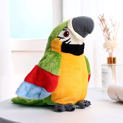 TOYANDONA 1 UNIDS Talking Parrot Repetir Lo Que Dices Parrot Parrot Peluche Toy Parrot Eléctrico Loro Regalos para Cumpleaños Navidad