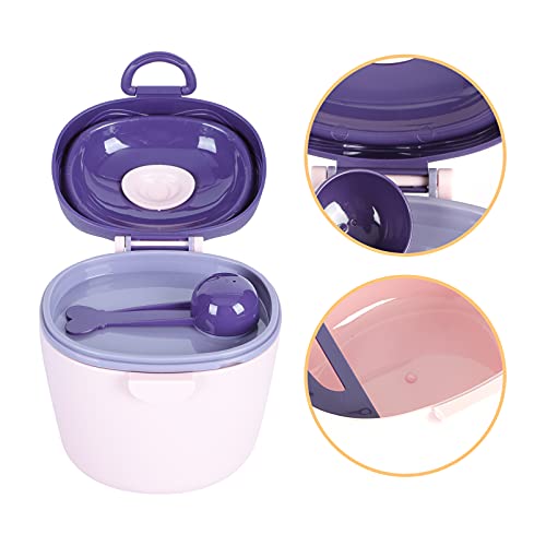 TOYANDONA Dispensador de Leche en Polvo Fórmula de Bebé Caja de Almacenamiento Contenedor de 500Ml de Gran Capacidad para Galletas Snack Caja de Cereal para Viajes Aire Libre Suministros