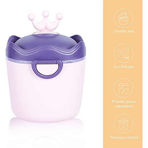 TOYANDONA Dispensador de Leche en Polvo Fórmula de Bebé Caja de Almacenamiento Contenedor de 500Ml de Gran Capacidad para Galletas Snack Caja de Cereal para Viajes Aire Libre Suministros