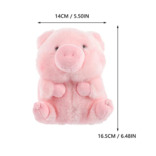 TOYANDONA Pequeño Peluche de Cerdo Rosa Animales Juguetes de Peluche Animal Muñeca Cojín Figurita Ornamentos Almohada para La Fiesta de Cumpleaños Favores 18Cm