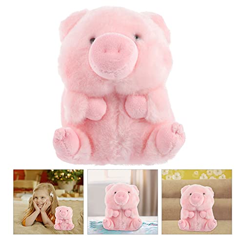 TOYANDONA Pequeño Peluche de Cerdo Rosa Animales Juguetes de Peluche Animal Muñeca Cojín Figurita Ornamentos Almohada para La Fiesta de Cumpleaños Favores 18Cm