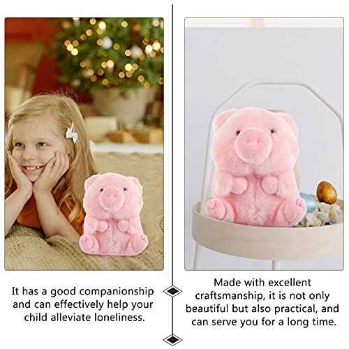 TOYANDONA Pequeño Peluche de Cerdo Rosa Animales Juguetes de Peluche Animal Muñeca Cojín Figurita Ornamentos Almohada para La Fiesta de Cumpleaños Favores 18Cm