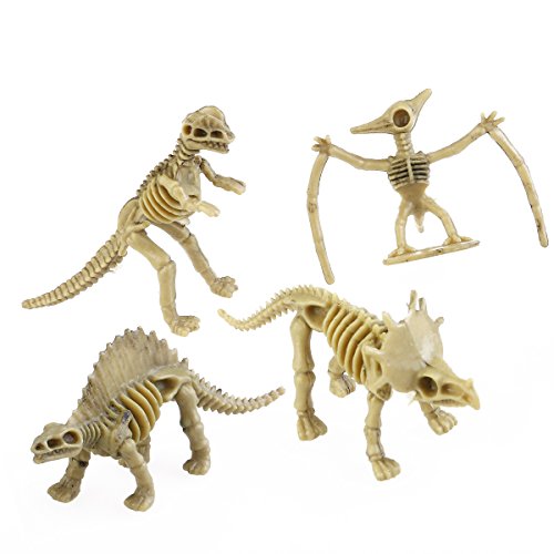 TOYMYTOY Juego de 12 figuras de esqueleto de dinosaurio para niños (estilo aleatorio)