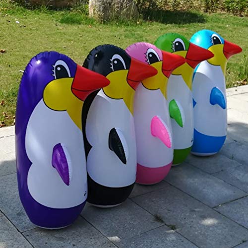 Toyvian 6 Piezas Juguete de Pingüino Hinchable Colorido Accesorio de Fiesta Juguete Vaso para Niños Color Aleatorio