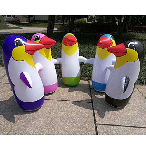 Toyvian 6 Piezas Juguete de Pingüino Hinchable Colorido Accesorio de Fiesta Juguete Vaso para Niños Color Aleatorio