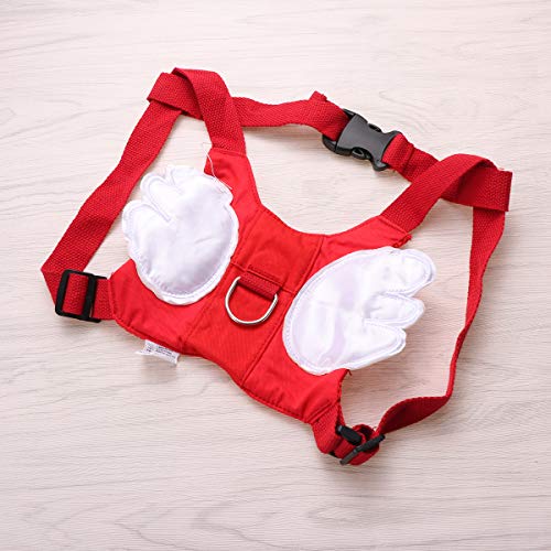 Toyvian Arnés de Seguridad para niños Correa y Mochila Correa para niños Correa de muñeca Traction Rope Anti Lost Kit (Rojo)