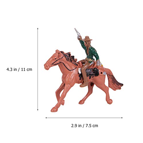 Toyvian Estatuillas Indias Vaqueros E Indios Modelo de Juguetes Juguetes Juguetes Nativos Americanos Wild West Cowboy Figuras en Miniatura Kit de Simulación Juego de Sandbox Juguetes