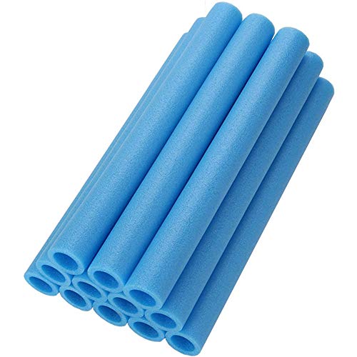 Trampolín Polacos Cubierta del Acolchado De Espuma De 40cm Tubo Protector Acolchado De Espuma Tubo Trampolín Polo Fundas De Espuma Azul 12pcs