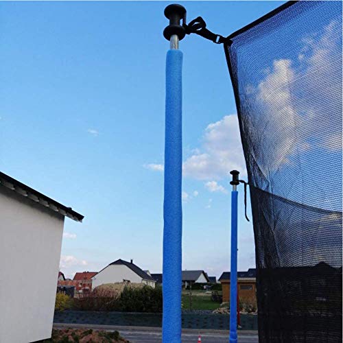 Trampolín Polacos Cubierta del Acolchado De Espuma De 40cm Tubo Protector Acolchado De Espuma Tubo Trampolín Polo Fundas De Espuma Azul 12pcs