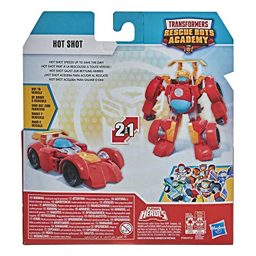 Transformers Rescue Bots Academy Rescan E8109 Figura de acción transformable 13 cm - Hot Shot