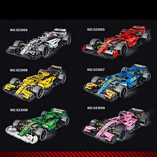 TRCC Maqueta de coche de carreras para Ferrari Fórmula F1, 1100 piezas de juguete compatible con Lego Technic