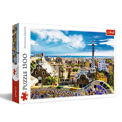 Trefl 26147 Puzzle 1500 Pieza(s) - Rompecabezas (Edificios, Niños, Park Güell, Barcelona, Niño/niña, 12 año(s), Cartón)