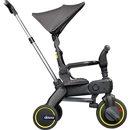 Triciclo Evolutivo Plegable - Liki Trike S1 Grey Hound - 62,1 cm x 50,1 cm x 84,9 cm - El Triciclo Plegable Más Compacto - Se Pliega y Despliega en 3 Segundos - Triciclos para Bebé - Doona